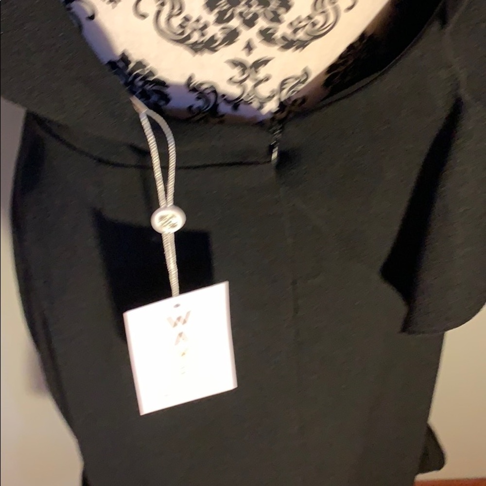 NWT WAYF Black Ruffle Dress - Picture 8 of 10